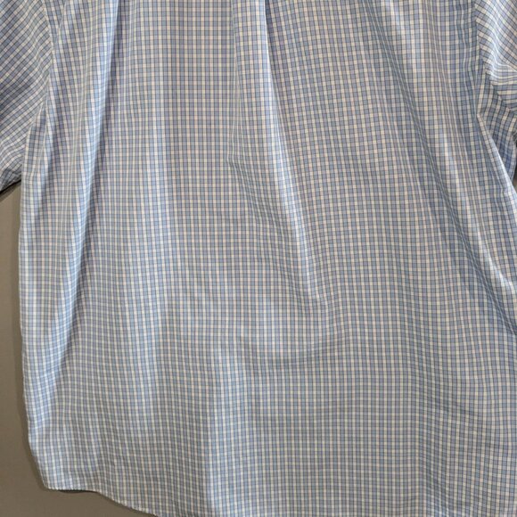 L.L. Bean Men's Wrinkle Resistant Short Sleeve Button Down Plaid Shirt XL Cotton - Picture 11 of 16